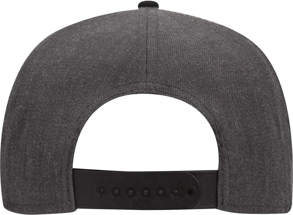 Otto 125-978 ?Otto Snap’ 6 Panel Pro Style Snapback Cap - Blk/h.blk/h.blk - 1/2’’ - 7 5/8’’