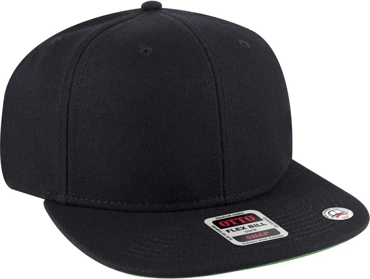 Otto 125-978 ?Otto Snap’ 6 Panel Pro Style Snapback Cap - Black - 1/2’’ - 7 5/8’’