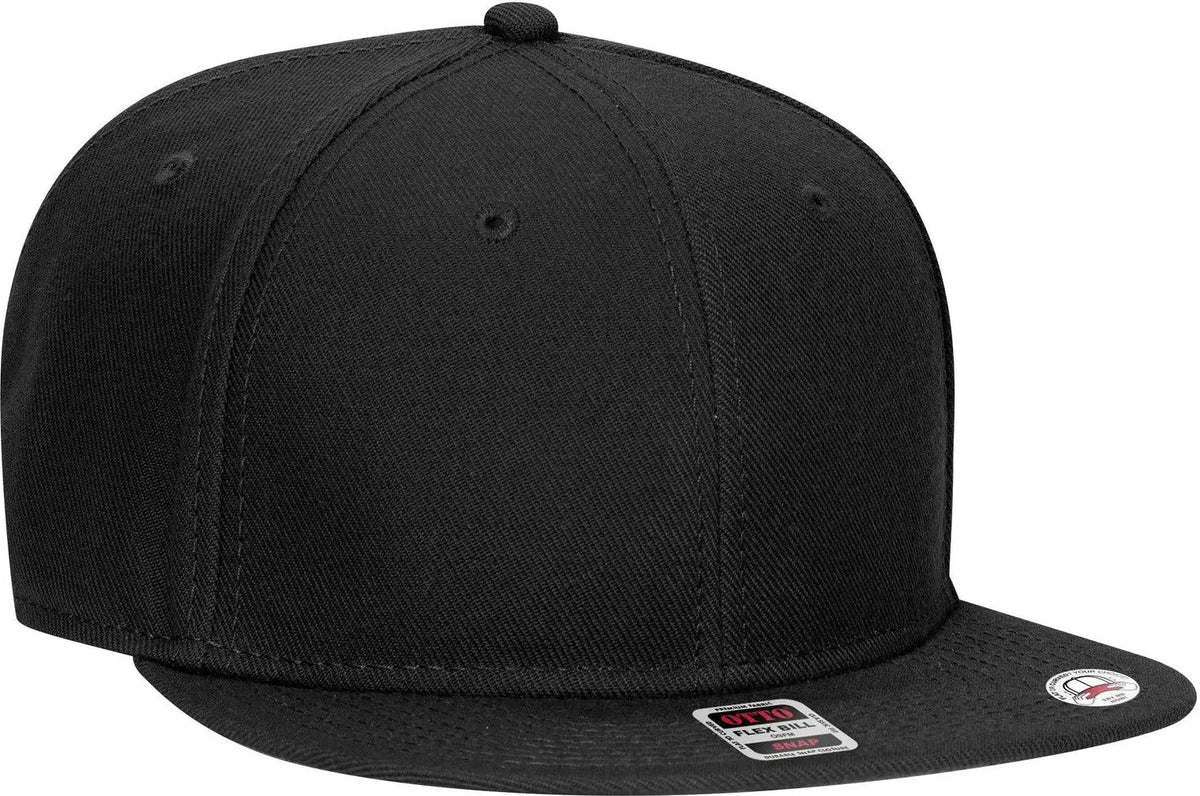 Otto 125-978 ?Otto Snap’ 6 Panel Pro Style Snapback Cap - Black - 1/2’’ - 7 5/8’’