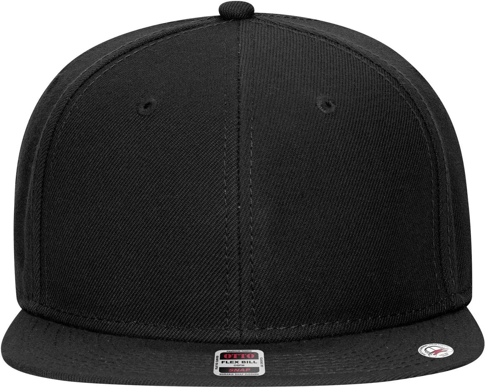 Otto 125-978 ?Otto Snap’ 6 Panel Pro Style Snapback Cap - Black - 1/2’’ - 7 5/8’’