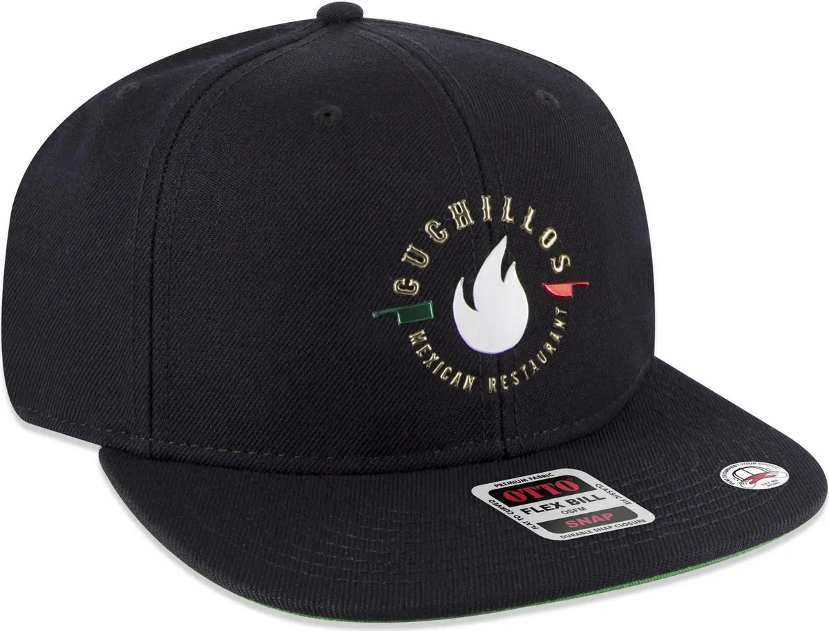 Otto 125-978 ?Otto Snap’ 6 Panel Pro Style Snapback Cap - Black - 1/2’’ - 7 5/8’’