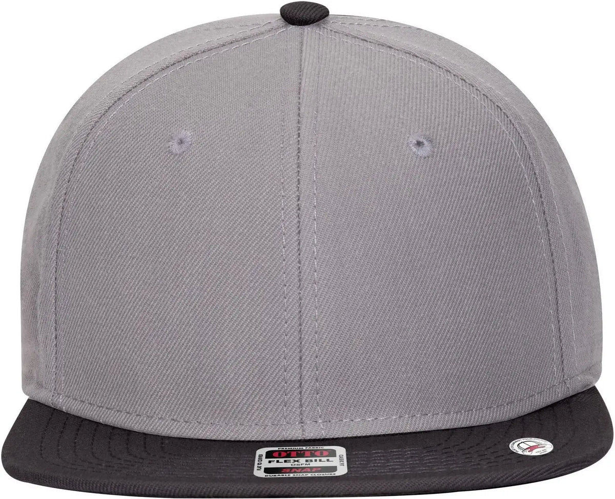 Otto 125-978 ?Otto Snap’ 6 Panel Pro Style Snapback Cap - Blk/gry/gry - 1/2’’ - 7 5/8’’
