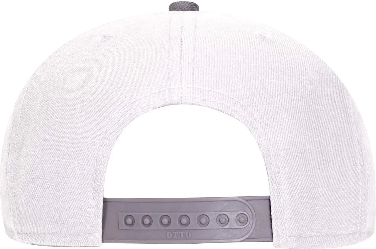 Otto 125-978 ?Otto Snap’ 6 Panel Pro Style Snapback Cap - Blk/wht/wht - 1/2’’ - 7 5/8’’