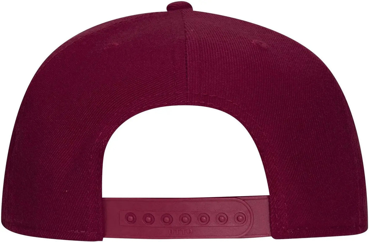 Otto 125-978 ?Otto Snap’ 6 Panel Pro Style Snapback Cap - Burg. Marn - 1/2’’ - 7 5/8’’