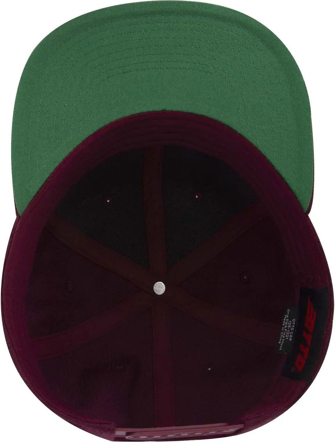 Otto 125-978 ?Otto Snap’ 6 Panel Pro Style Snapback Cap - Burg. Marn - 1/2’’ - 7 5/8’’