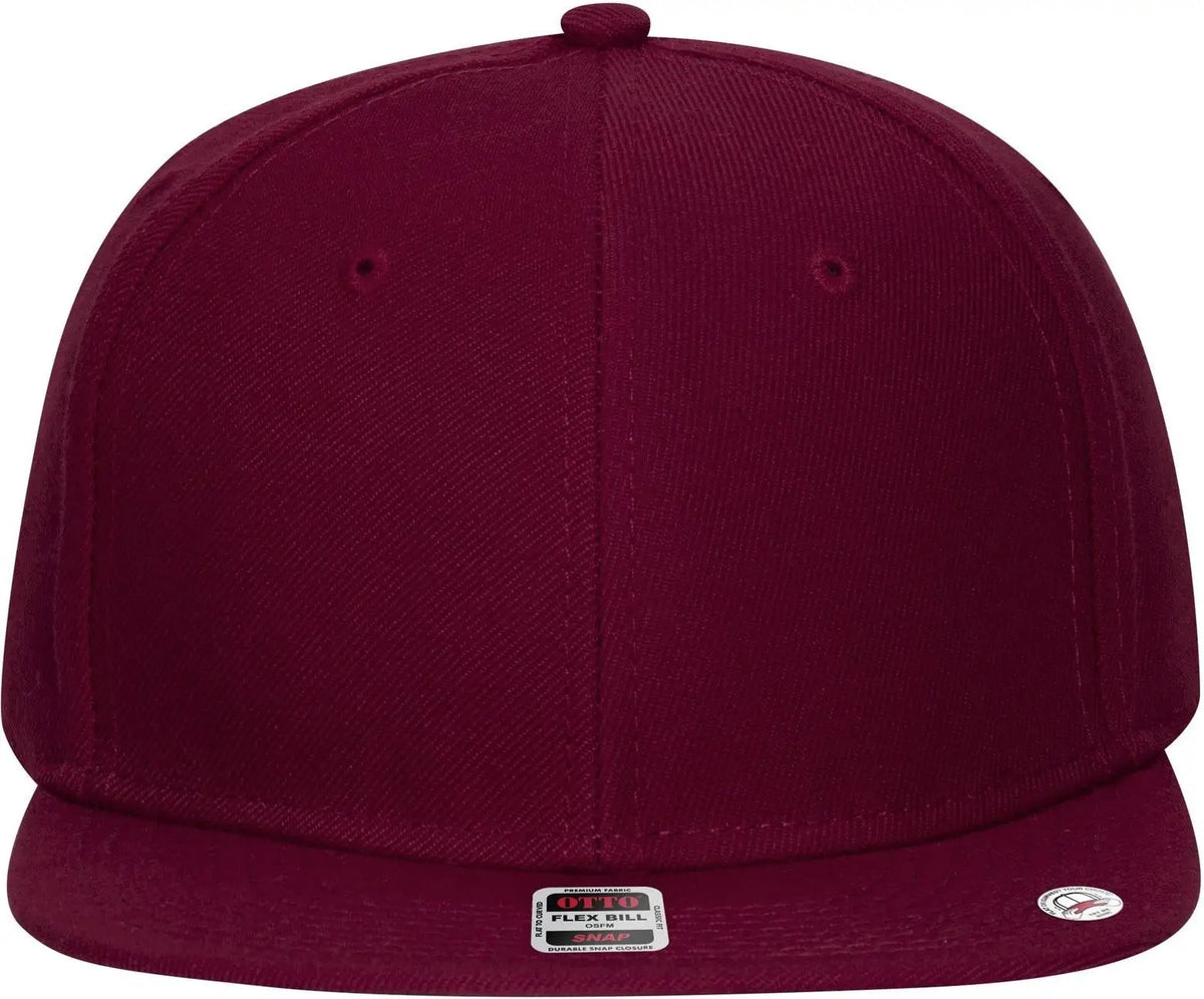 Otto 125-978 ?Otto Snap’ 6 Panel Pro Style Snapback Cap - Burg. Marn - 1/2’’ - 7 5/8’’