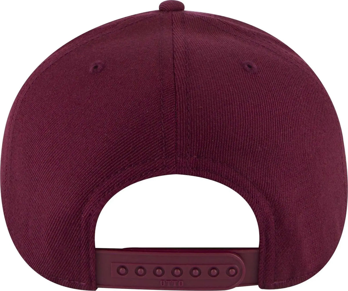 Otto 125-978 ?Otto Snap’ 6 Panel Pro Style Snapback Cap - Burg. Marn - 1/2’’ - 7 5/8’’