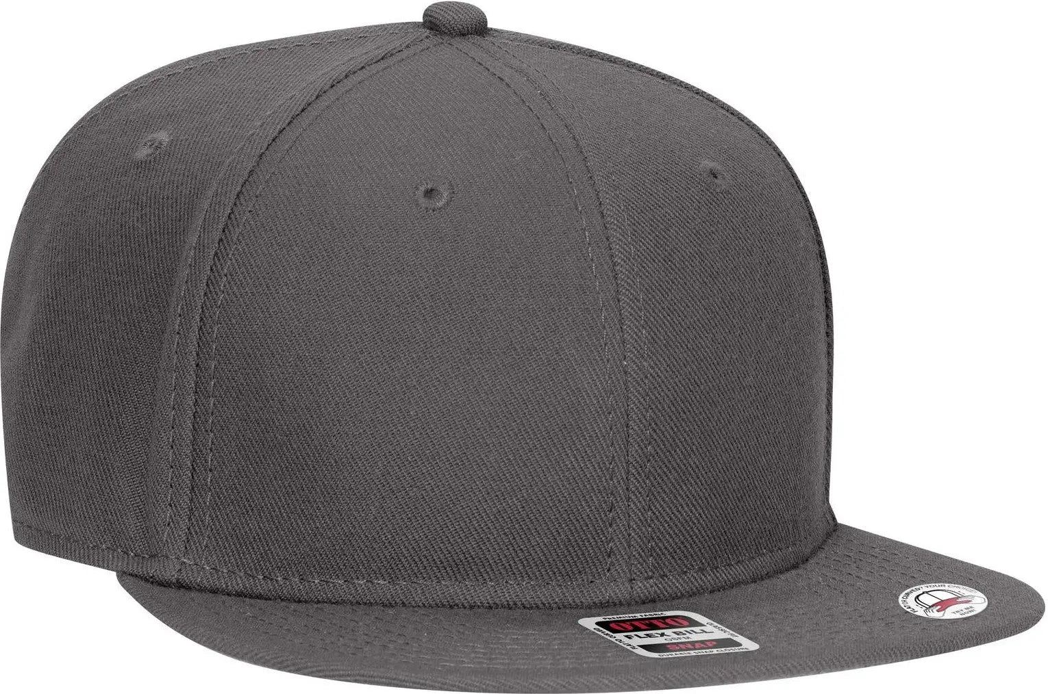 Otto 125-978 ?Otto Snap’ 6 Panel Pro Style Snapback Cap - Char. Gray - 1/2’’ - 7 5/8’’