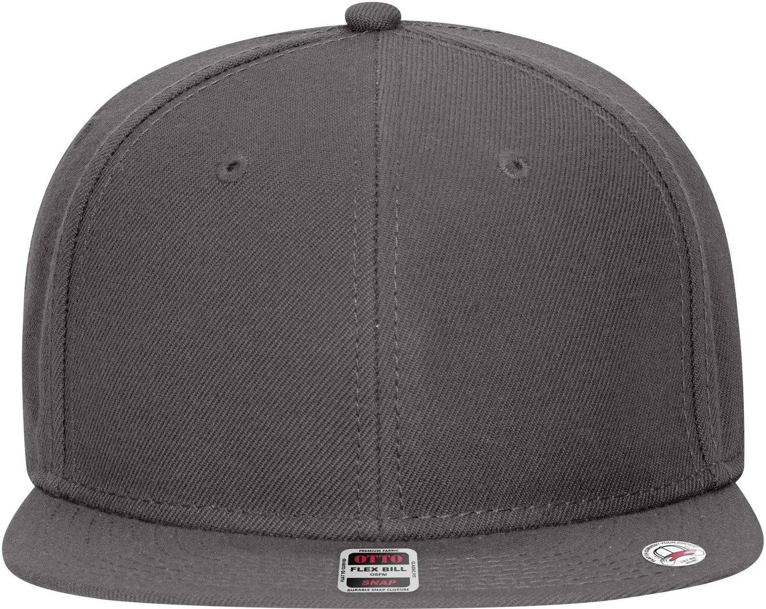 Otto 125-978 ?Otto Snap’ 6 Panel Pro Style Snapback Cap - Char. Gray - 1/2’’ - 7 5/8’’