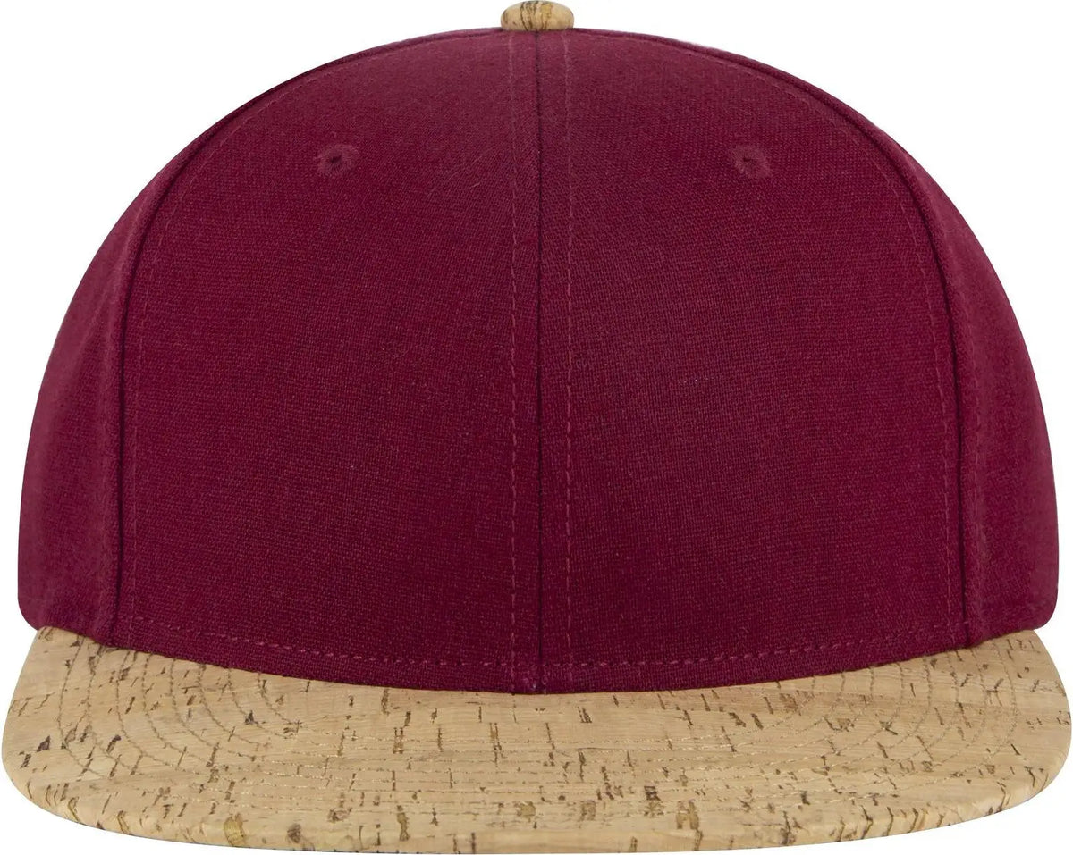 Otto 125-978 ?Otto Snap’ 6 Panel Pro Style Snapback Cap - Cork/bg Mrn - 1/2’’ - 7 5/8’’