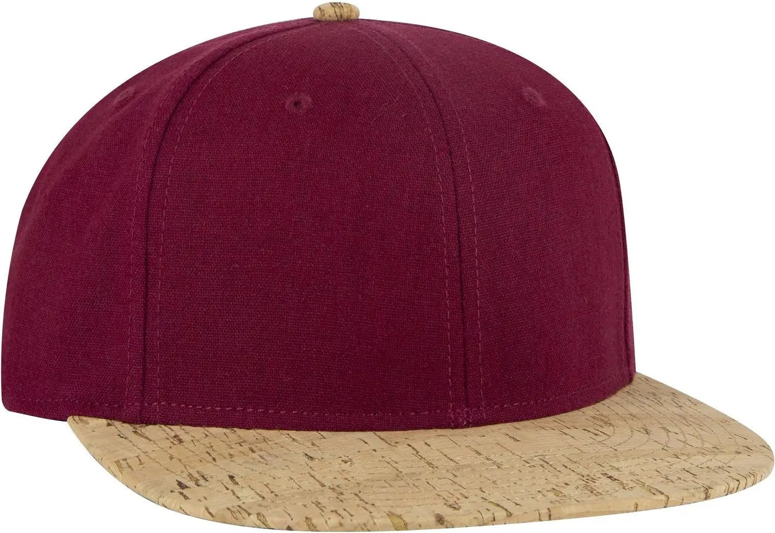 Otto 125-978 ?Otto Snap’ 6 Panel Pro Style Snapback Cap - Cork/bg Mrn - 1/2’’ - 7 5/8’’