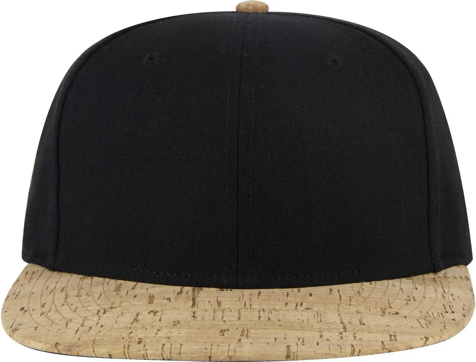 Otto 125-978 ?Otto Snap’ 6 Panel Pro Style Snapback Cap - Cork/blk - 1/2’’ - 7 5/8’’