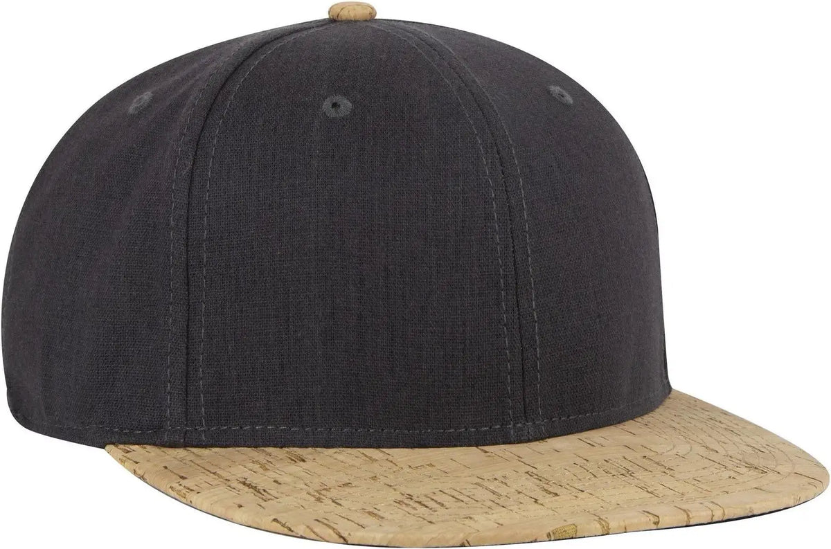 Otto 125-978 ?Otto Snap’ 6 Panel Pro Style Snapback Cap - Cork/ch Gry - 1/2’’ - 7 5/8’’