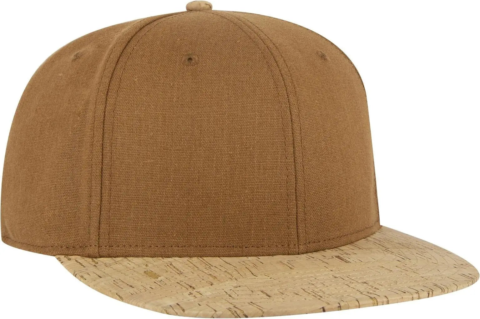 Otto 125-978 ?Otto Snap’ 6 Panel Pro Style Snapback Cap - Cork/cy Brn - 1/2’’ - 7 5/8’’