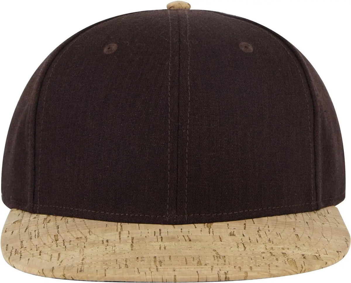 Otto 125-978 ?Otto Snap’ 6 Panel Pro Style Snapback Cap - Cork/dk.brn - 1/2’’ - 7 5/8’’