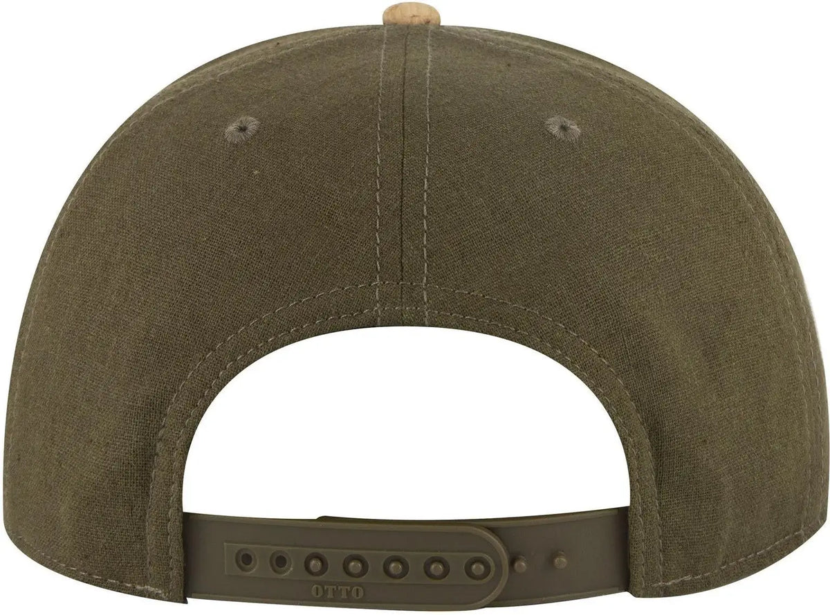 Otto 125-978 ?Otto Snap’ 6 Panel Pro Style Snapback Cap - Cork/ml Grn - 1/2’’ - 7 5/8’’