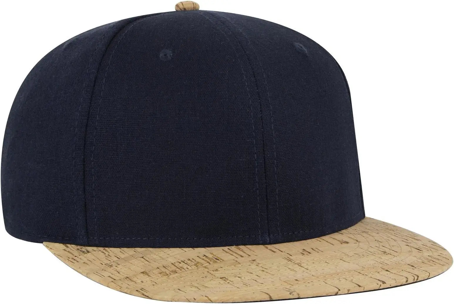 Otto 125-978 ?Otto Snap’ 6 Panel Pro Style Snapback Cap - Cork/nvy - 1/2’’ - 7 5/8’’