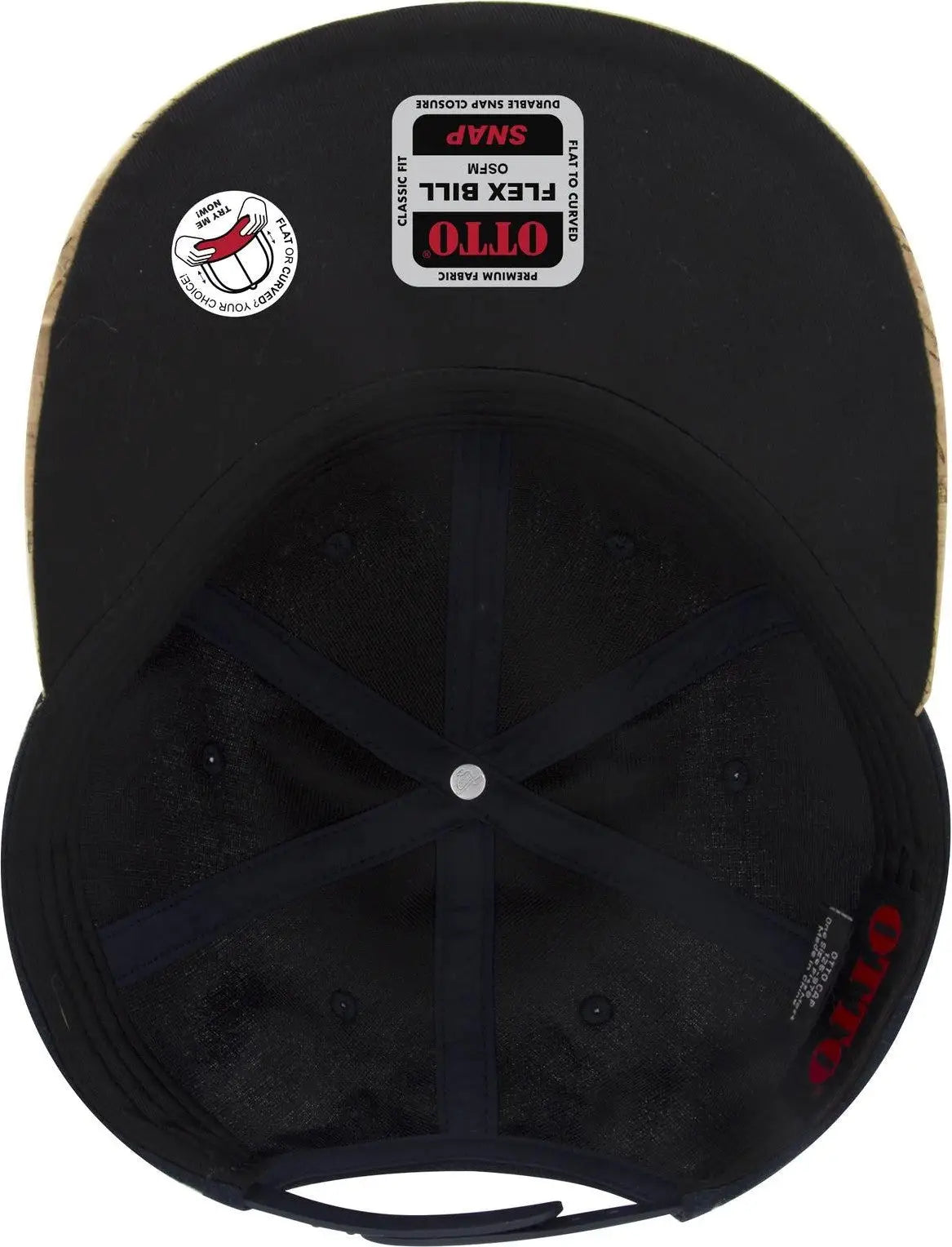 Otto 125-978 ?Otto Snap’ 6 Panel Pro Style Snapback Cap - Cork/nvy