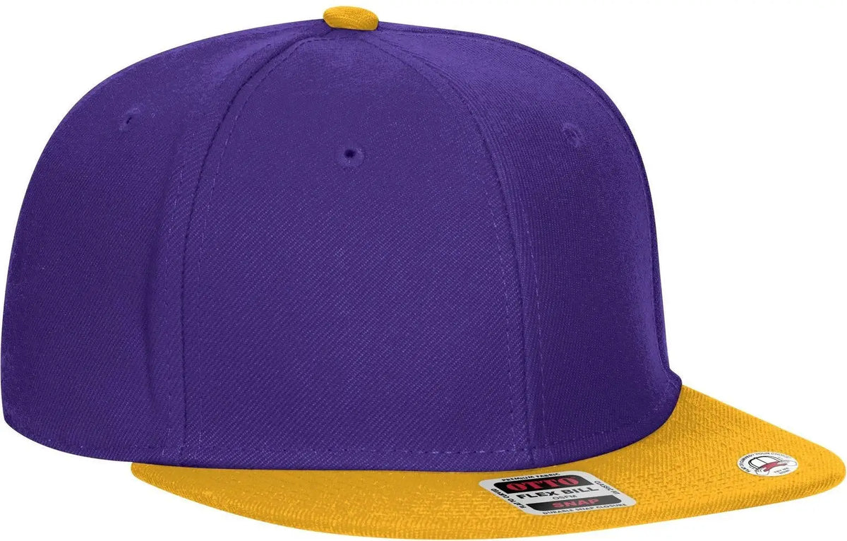 Otto 125-978 ?Otto Snap’ 6 Panel Pro Style Snapback Cap - Gld/pur/pur - 1/2’’ - 7 5/8’’
