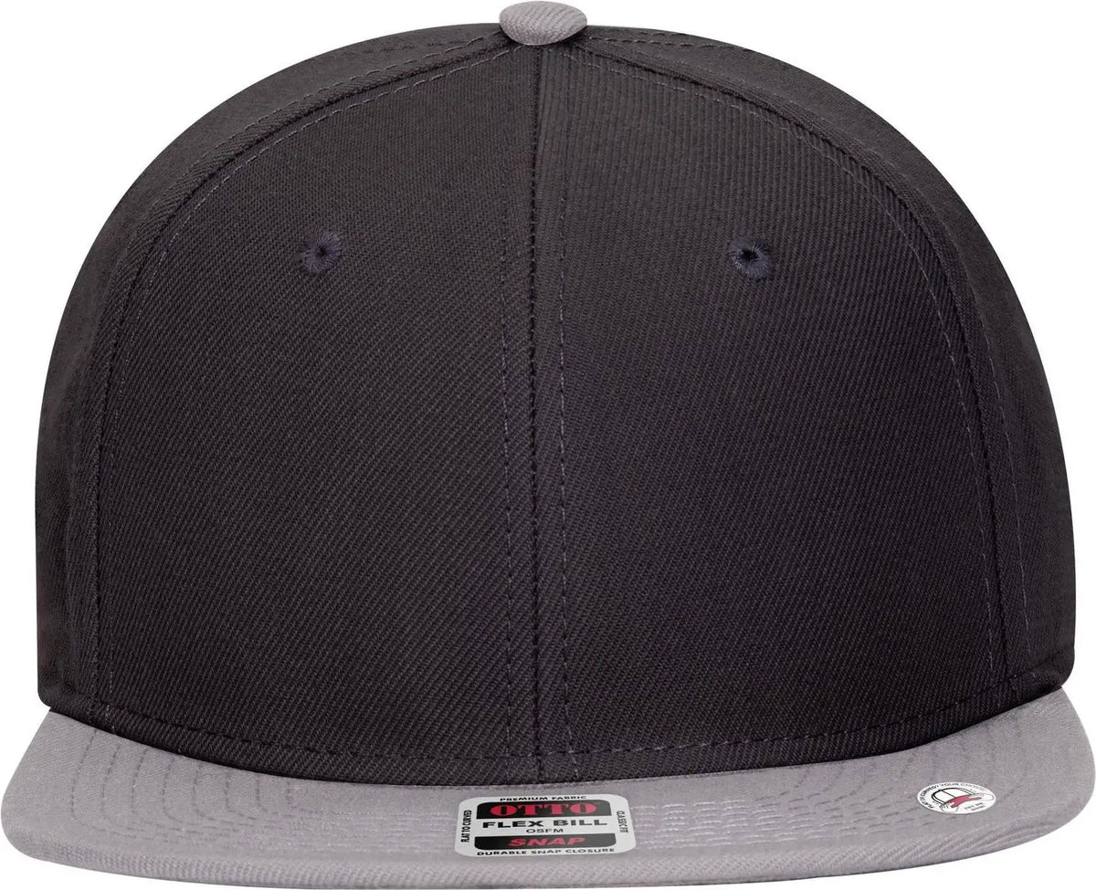 Otto 125-978 ?Otto Snap’ 6 Panel Pro Style Snapback Cap - Gry/blk/blk - 1/2’’ - 7 5/8’’