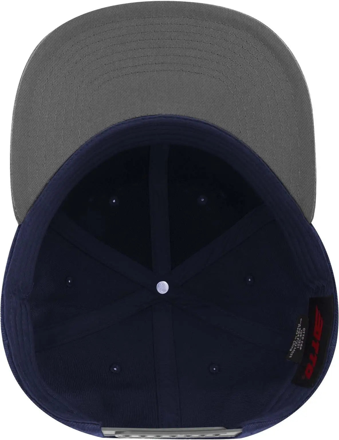 Otto 125-978 ?Otto Snap’ 6 Panel Pro Style Snapback Cap - Gry/nvy/nvy - 1/2’’ - 7 5/8’’