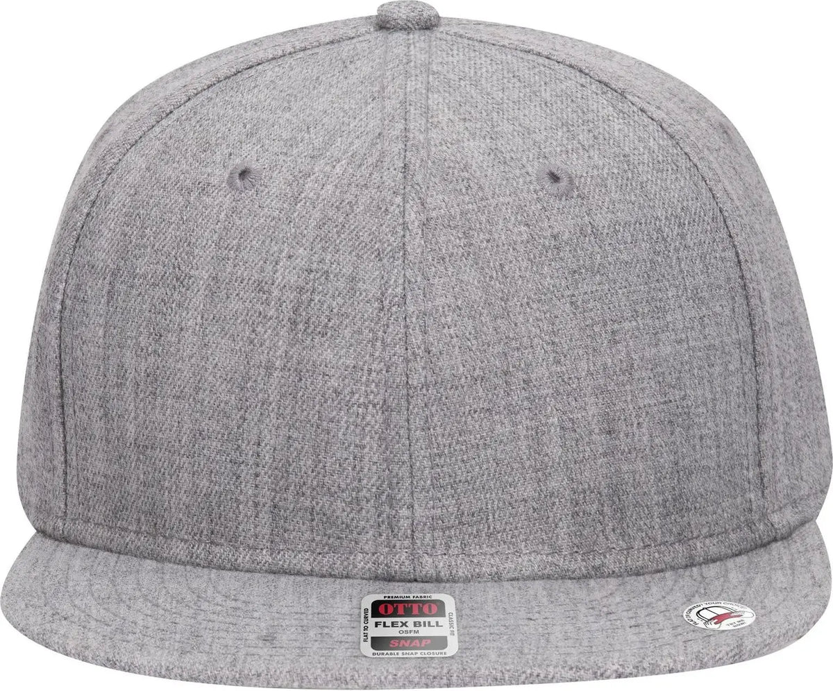 Otto 125-978 ?Otto Snap’ 6 Panel Pro Style Snapback Cap - Heath. Gray - 1/2’’ - 7 5/8’’