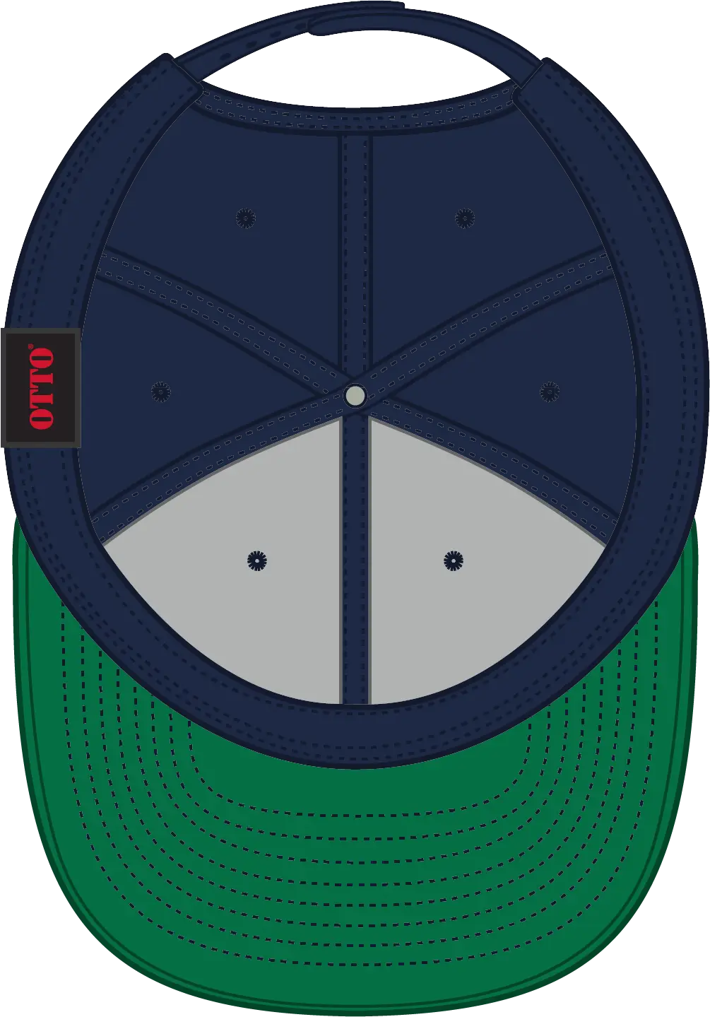 Otto 125-978 ?Otto Snap’ 6 Panel Pro Style Snapback Cap - Navy - 1/2’’ - 7 5/8’’