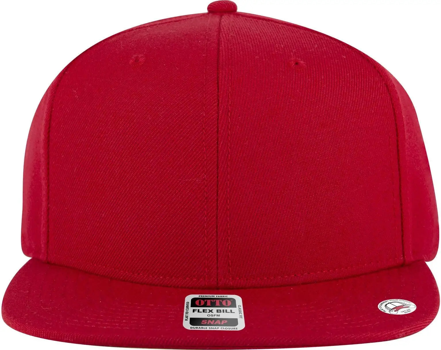 Otto 125-978 ?Otto Snap’ 6 Panel Pro Style Snapback Cap - Red - 1/2’’ - 7 5/8’’