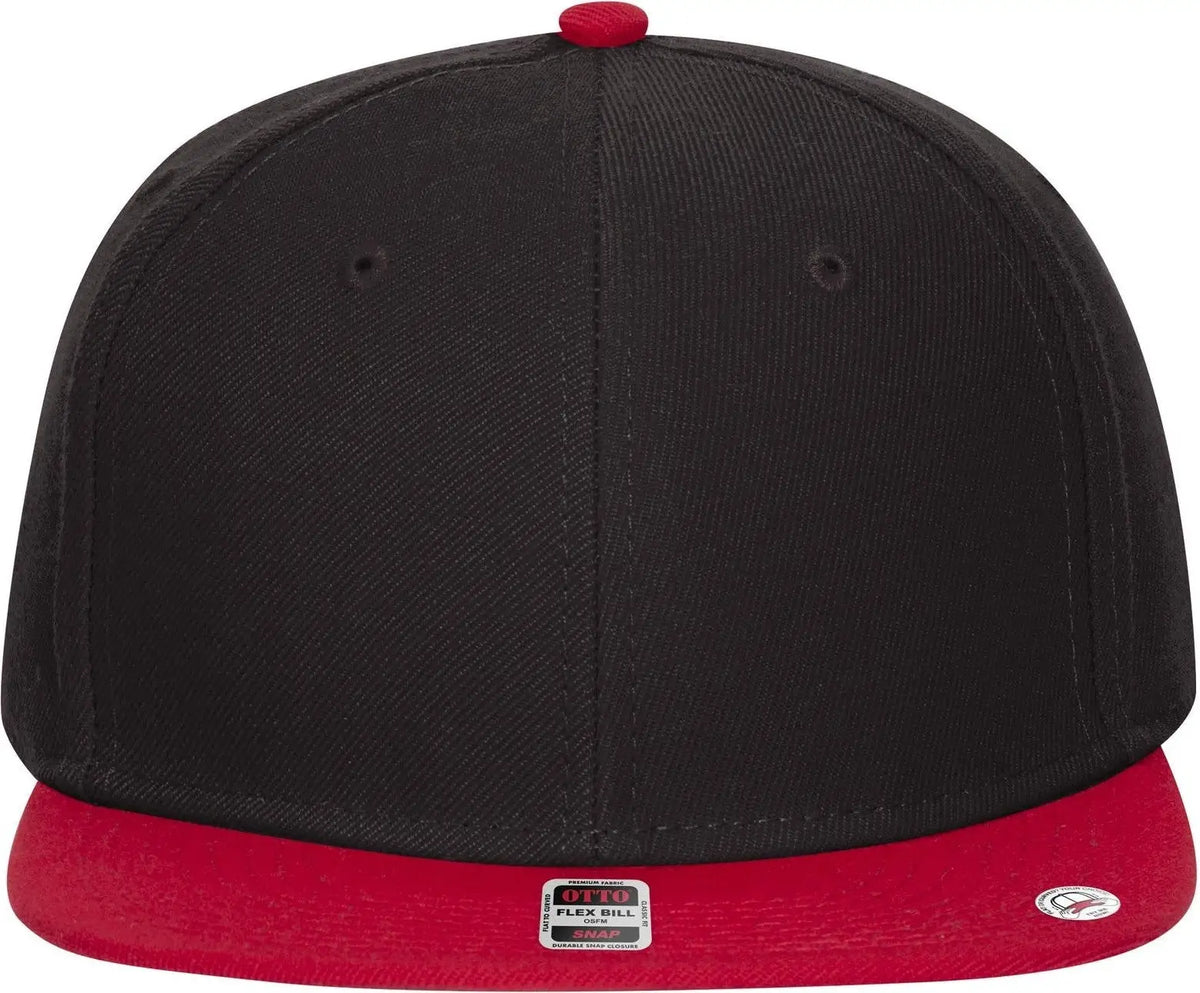 Otto 125-978 ?Otto Snap’ 6 Panel Pro Style Snapback Cap - Red/blk/blk - 1/2’’ - 7 5/8’’