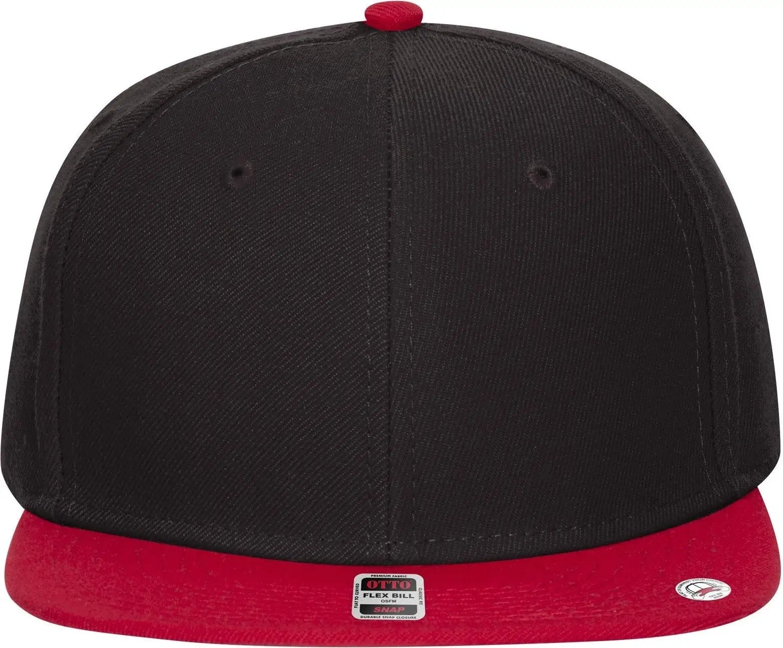 Otto 125-978 ?Otto Snap’ 6 Panel Pro Style Snapback Cap - Red/blk/blk - 1/2’’ - 7 5/8’’
