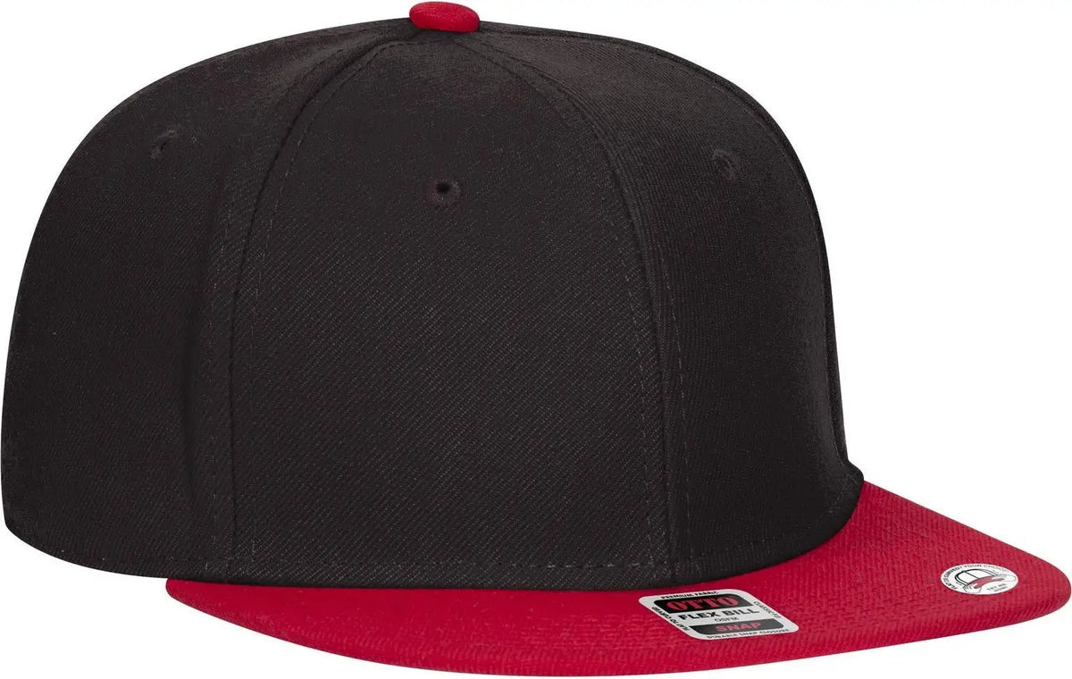 Otto 125-978 ?Otto Snap’ 6 Panel Pro Style Snapback Cap - Red/blk/blk - 1/2’’ - 7 5/8’’