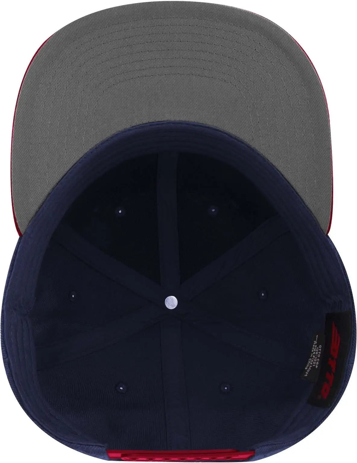 Otto 125-978 ?Otto Snap’ 6 Panel Pro Style Snapback Cap - Red/nvy/nvy - 1/2’’ - 7 5/8’’