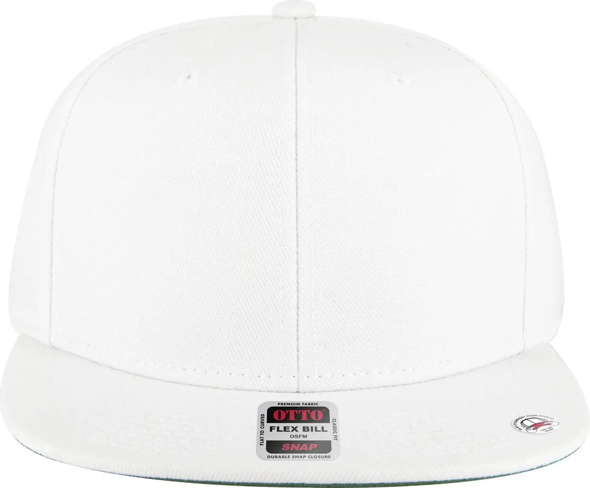 Otto 125-978 ?Otto Snap’ 6 Panel Pro Style Snapback Cap - White - 1/2’’ - 7 5/8’’