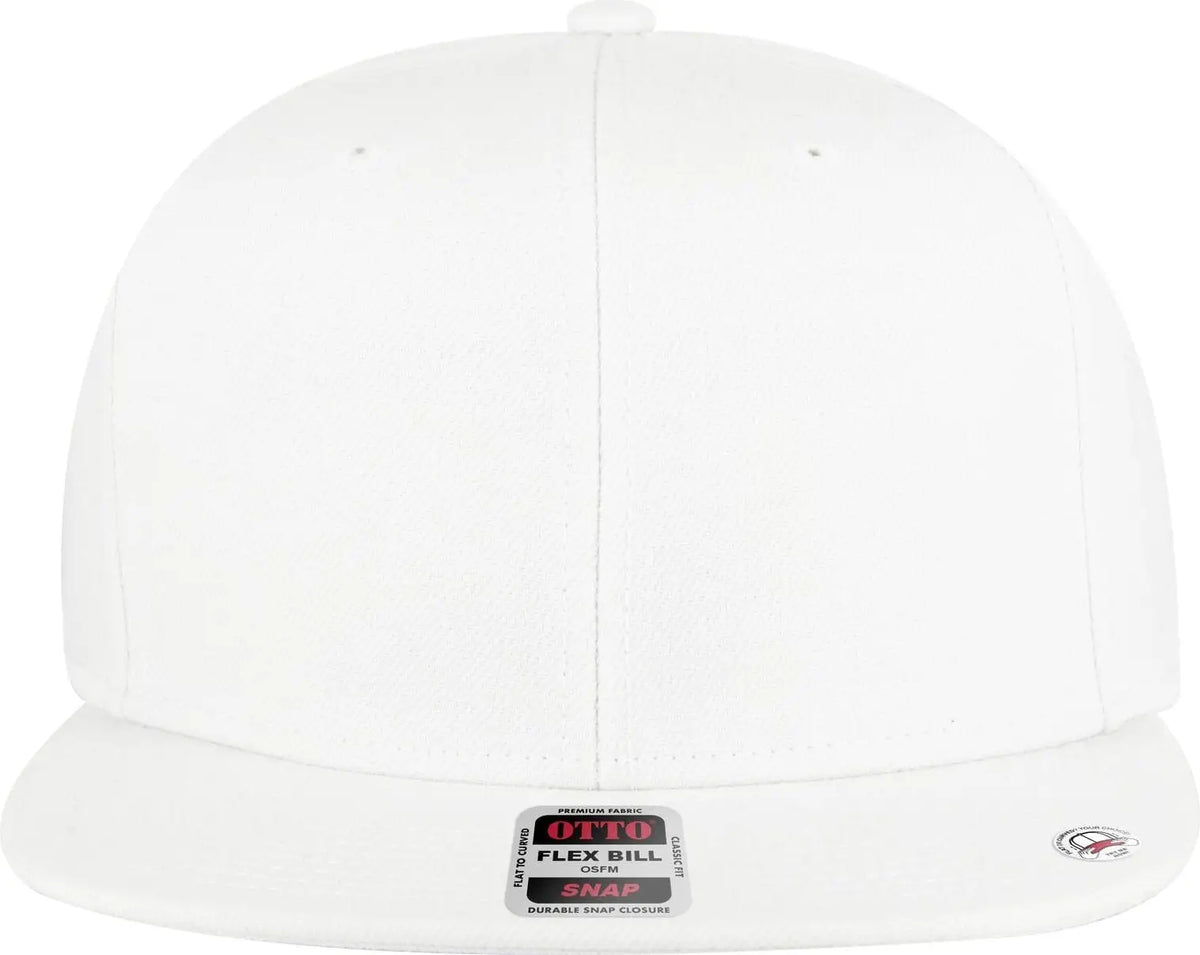 Otto 125-978 ?Otto Snap’ 6 Panel Pro Style Snapback Cap - Wht - 1/2’’ - 7 5/8’’