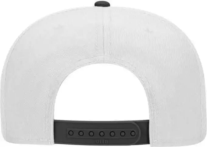 Otto 125 978 Wool Blend Flat Visor Pro Style Snapback Cap Black White / one Size Fits Most