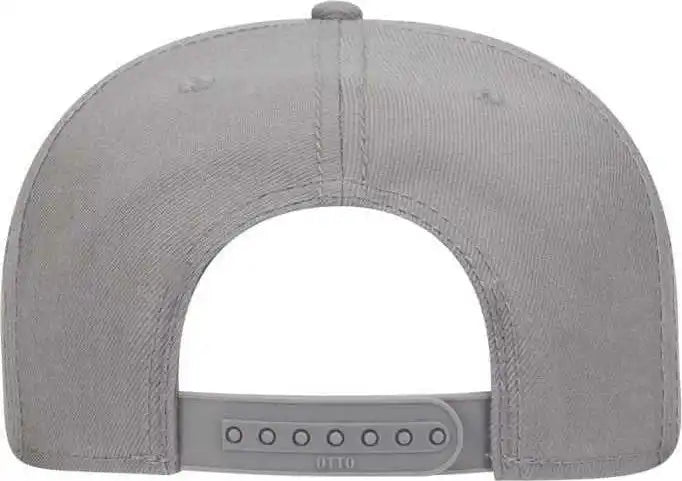Otto 125-978 Wool Blend Flat Visor Pro Style Snapback Cap - Gray - one Size Fits Most