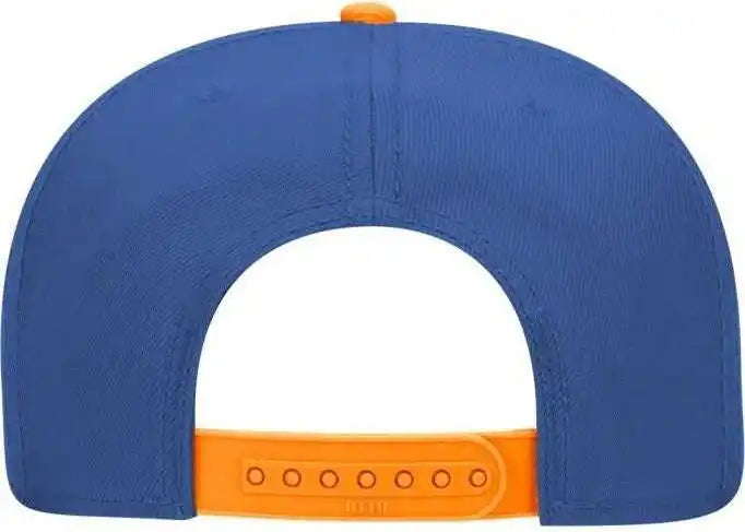 Otto 125-978 Wool Blend Flat Visor Pro Style Snapback Cap - Orange Royal - one Size Fits Most