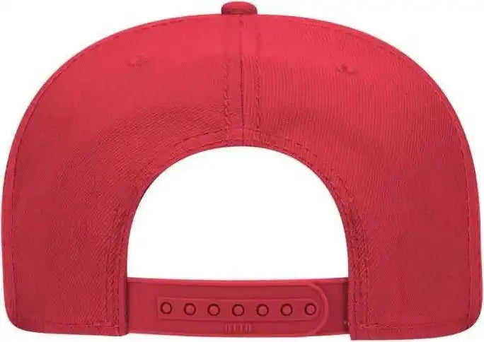 Otto 125 978 Wool Blend Flat Visor Pro Style Snapback Cap Red / one Size Fits Most