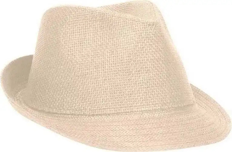 Otto 128-1015 100% Paper Twisted Toyo Fedora Hats - Natural - m