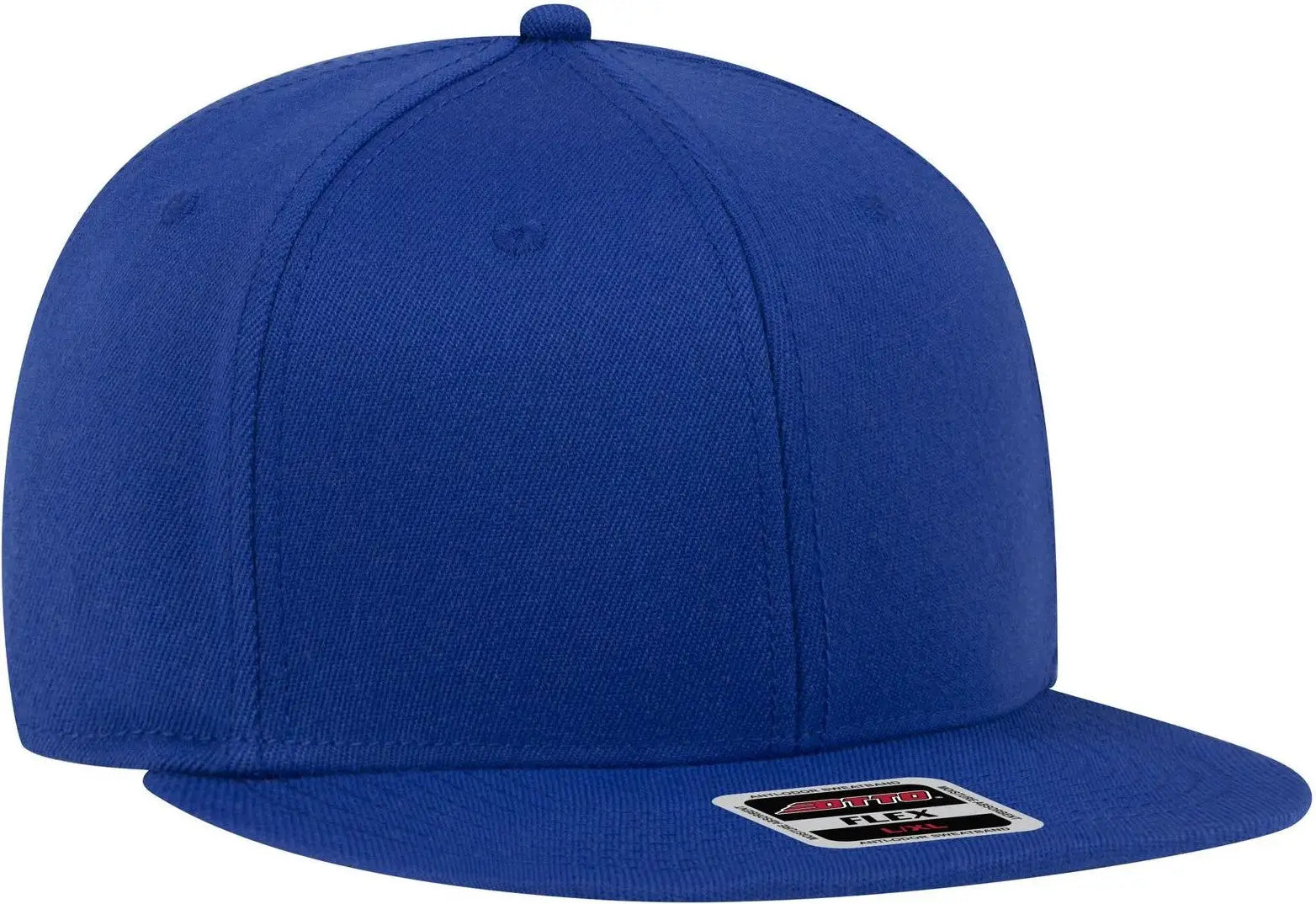 Otto 13-1156 ?Otto Flex’ Fitted 6 Panel Mid Profile Baseball Cap - Royal - 7’’ - 7 1/4’’