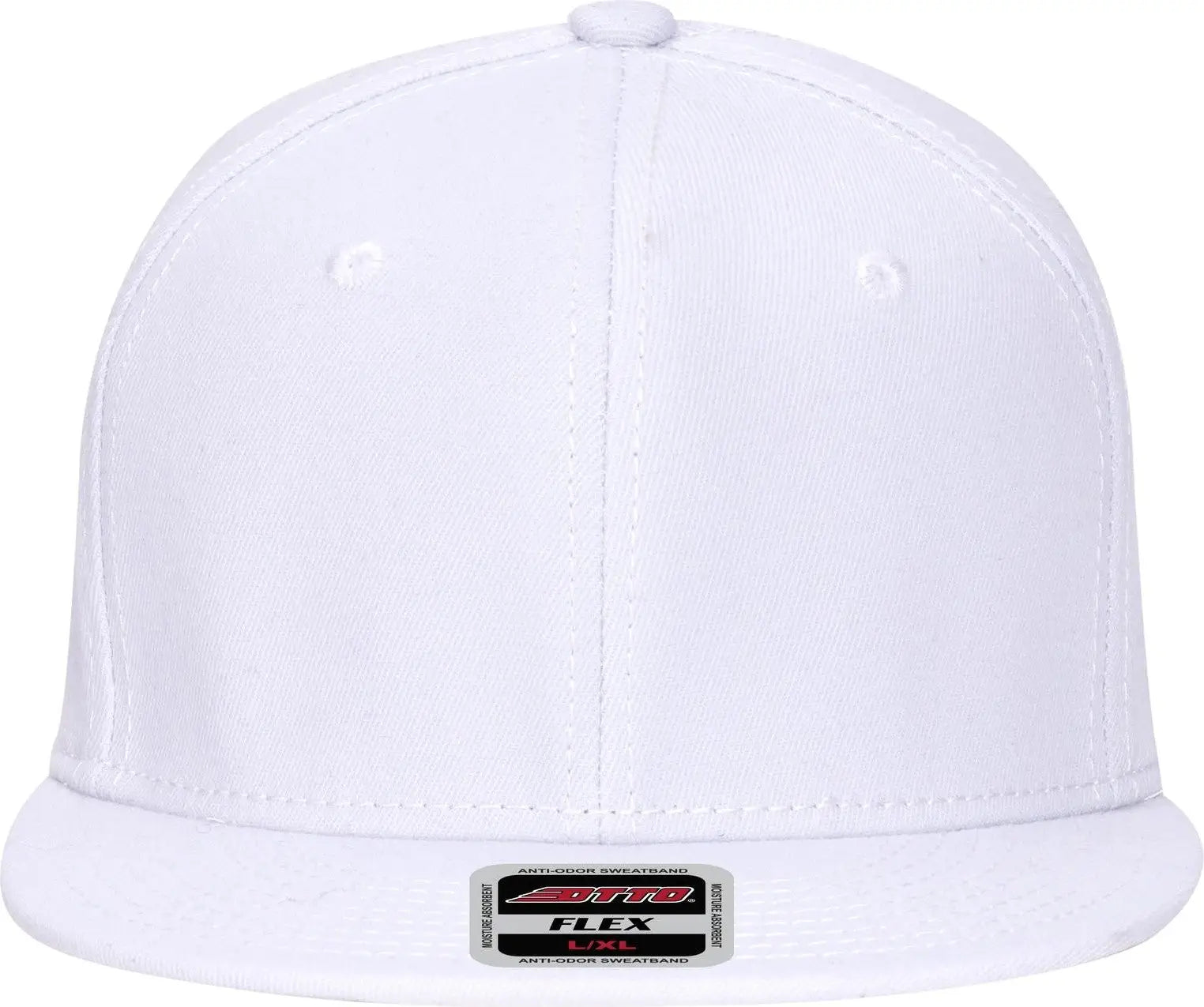 Otto 13-1156 ?Otto Flex’ Fitted 6 Panel Mid Profile Baseball Cap - White - 7’’ - 7 1/4’’