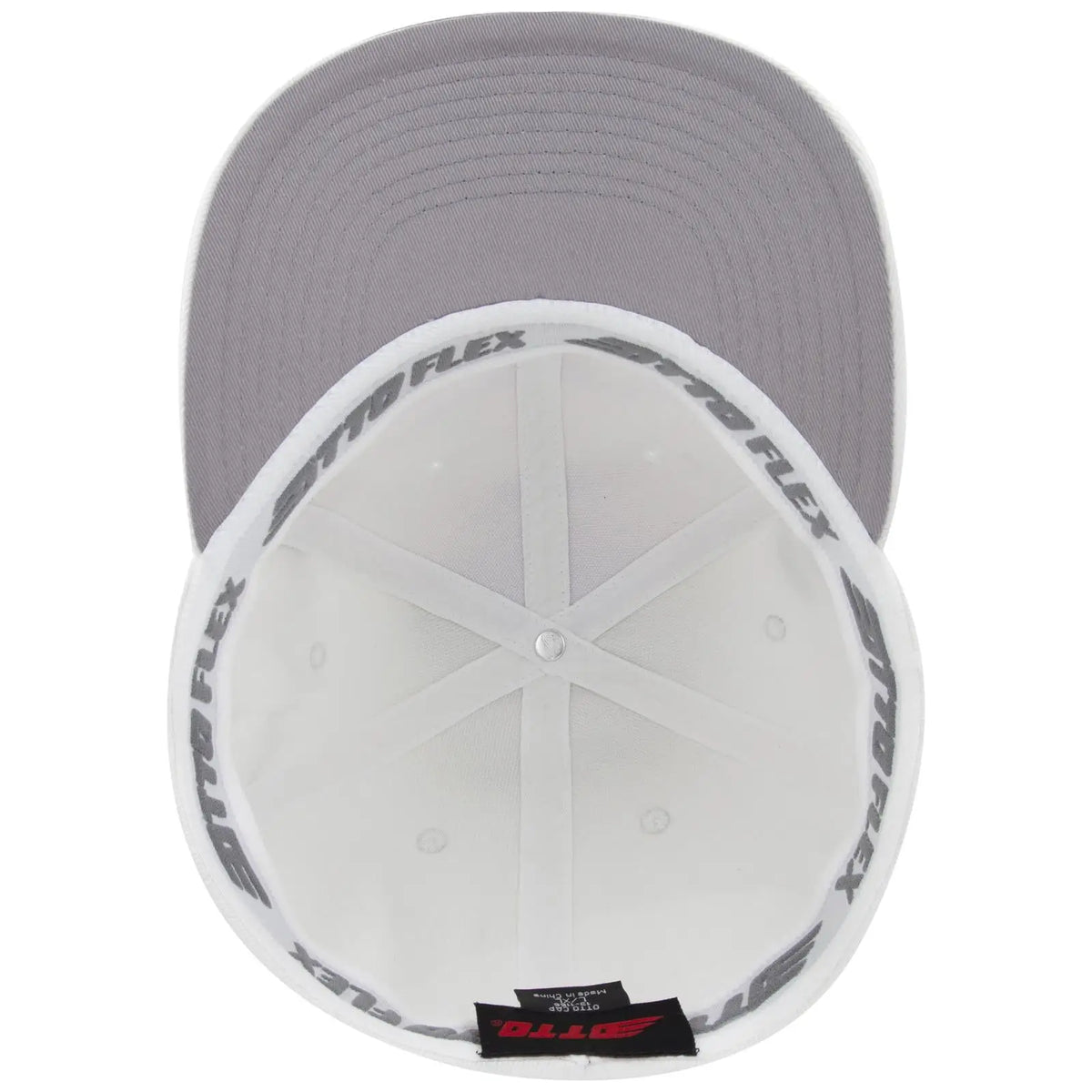 Otto 13-1329 ?Otto Flex’ Fitted 6 Panel Pro Style Baseball Cap - White