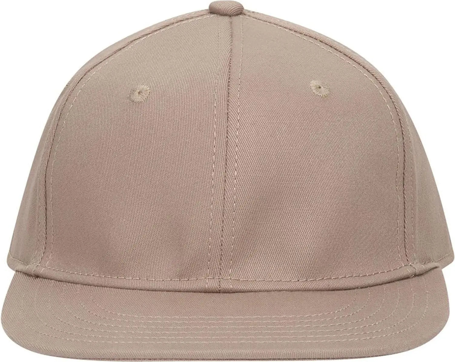Otto 13-725 ?Otto Flex’ Fitted 6 Panel Mid Profile Flat Visor Baseball Cap - Khaki