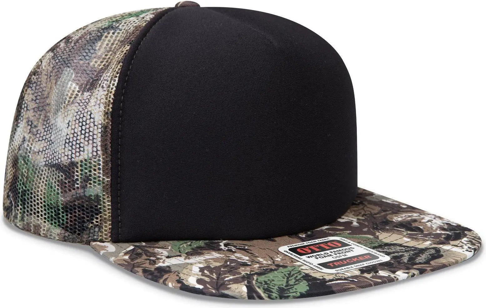 Otto 132-1037 ?Otto Snap’ Camouflage 5 Panel High Crown Mesh Back Trucker Cap - 003cpa - 6 1/2’’ - 7 5/8’’