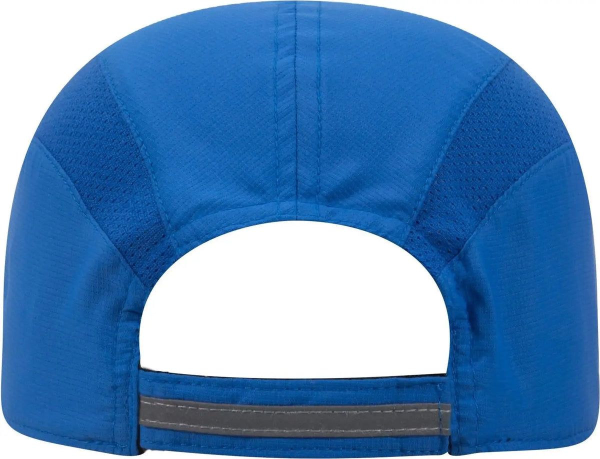 Otto 133-1240 Reflective 6 Panel Running Cap - Royal