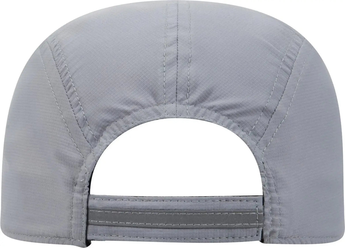 Otto 133-1252 Reflective 5 Panel Running Cap - Gray - 6 1/2’’ - 7 5/8’’
