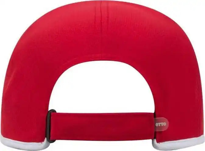 Otto 133-1254 6 Panel Upf 50 + Cool Comfort Performance Stretchable Knit with Mesh Insert and Binding Trim Visor