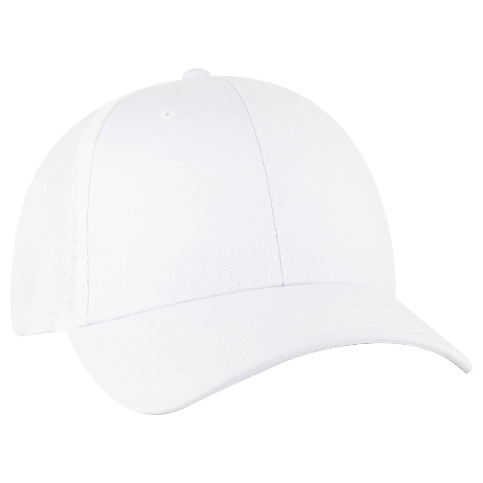 Otto 135-1 ?Otto Flex’ Fitted 6 Panel Low Profile Mesh Back Trucker Cap - White