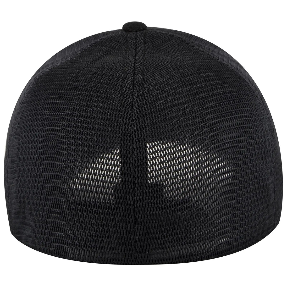 Otto 135-1 ?Otto Flex’ Fitted 6 Panel Low Profile Mesh Back Trucker Cap - Black