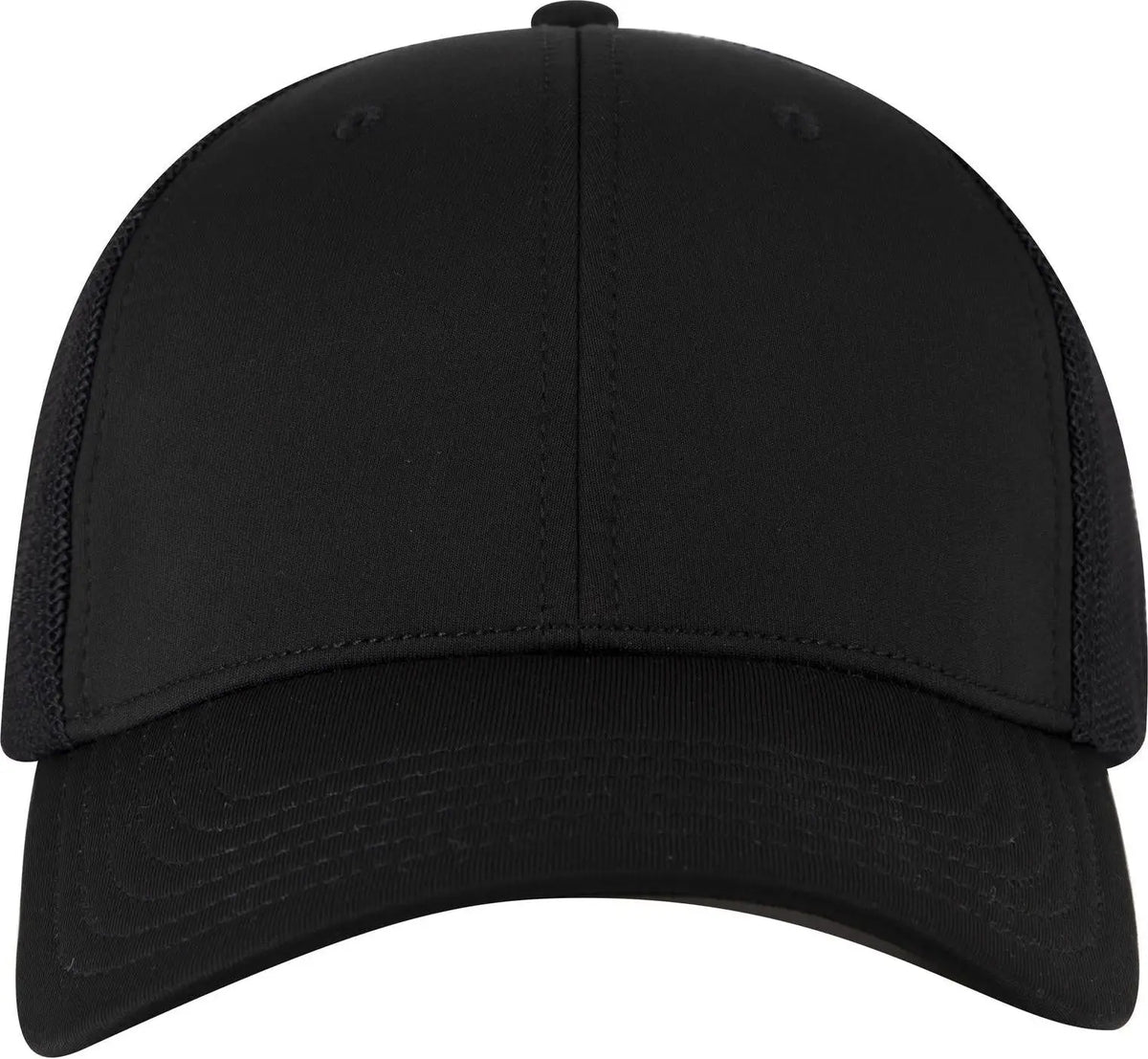 Otto 135-1230 ?Otto Flex’ Fitted 6 Panel Low Profile Mesh Back Trucker Cap - Black